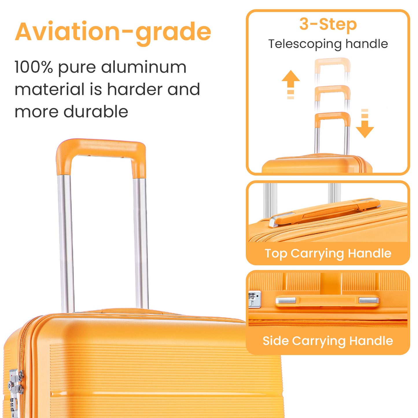 NIGSQJB Fashion Luggage Sets 4 Piece (14/20/24/28in)