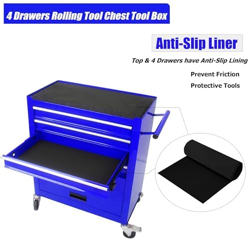 NIGSQJB 29.9"H Rolling Tool Box Organizer with 4 Drawers