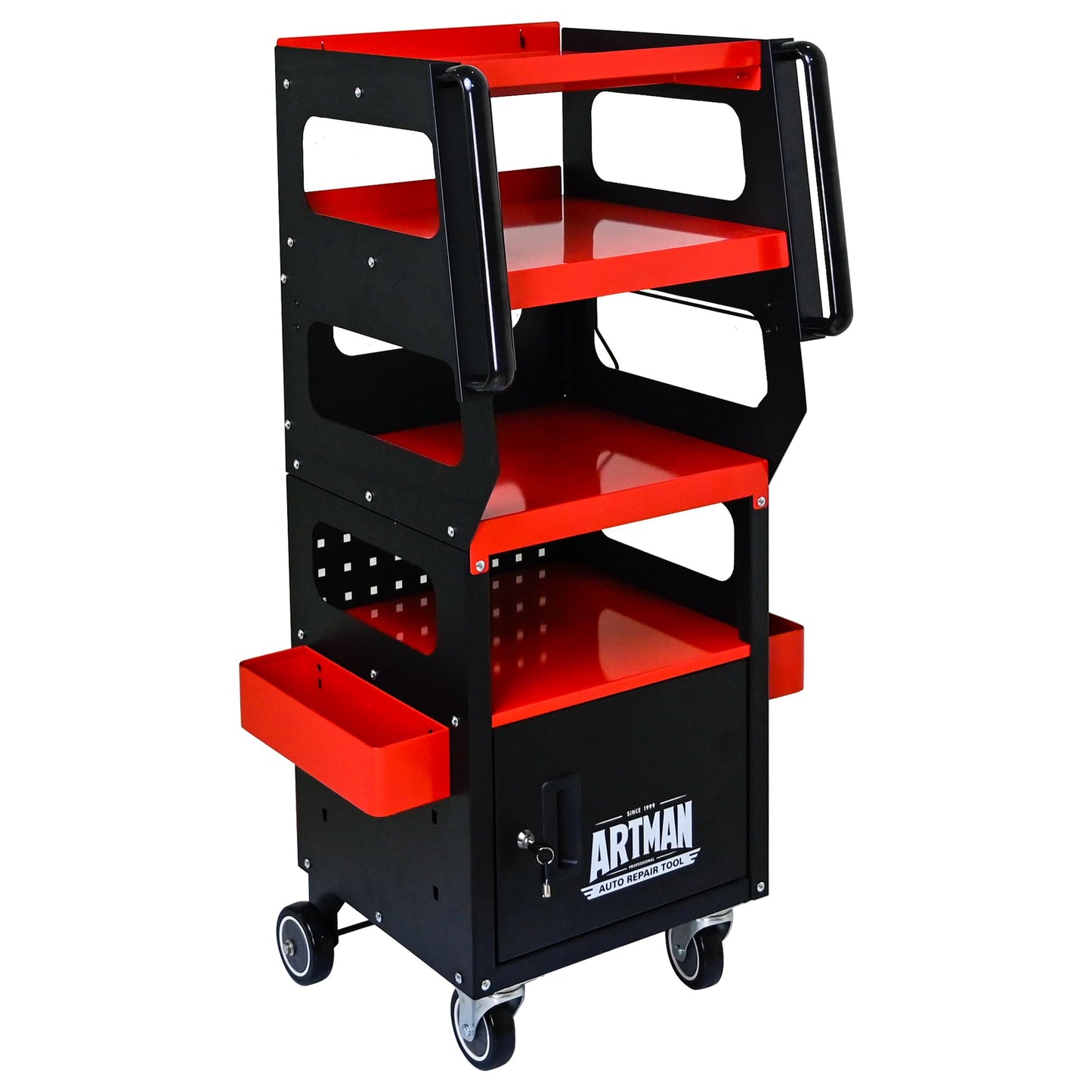 NIGSQJB 4-Tier Multifunctional Tool Chest Cart on Wheels