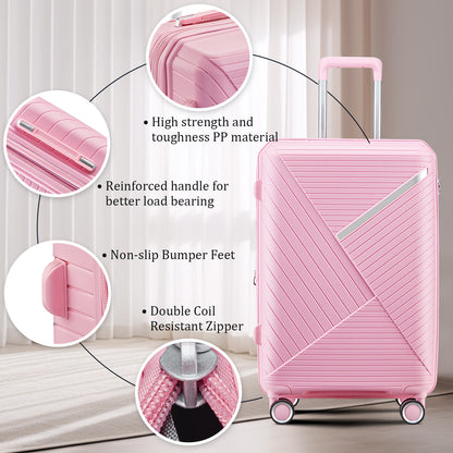 NIGSQJB 4 Piece Luggage Sets (14/20/24/28 in)