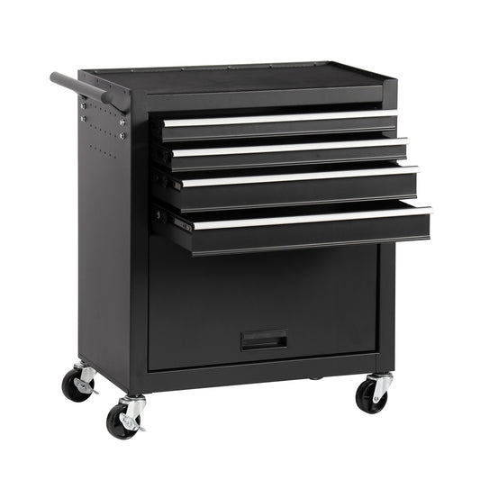 NIGSQJB 4-Drawer Rolling Tool Chest with Wheels & Locking, Black