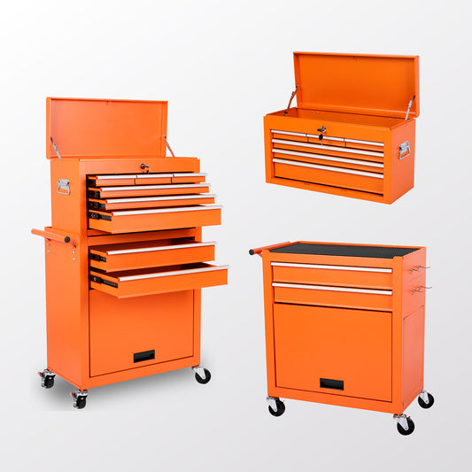NIGSQJB 8-Drawers Tool Chest on Wheels,Yellow