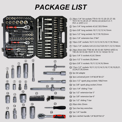 NIGSQJB Comprehensive Hand Tool Sets 171 / 216pcs