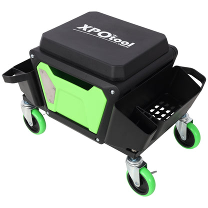 NIGSQJB 330lb Heavy Duty Roller Creeper Seat w/ 360° Wheels Storage Drawer