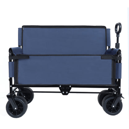 NIGSQJB 3-in-1 Convertible Folding Wagon Cart with 500lbs 180L Capacity