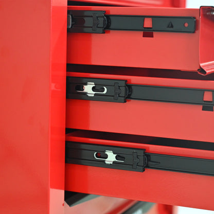 NIGSQJB 30.5"H Rolling Tool Chest with 4-5-6-7 Drawers, Red