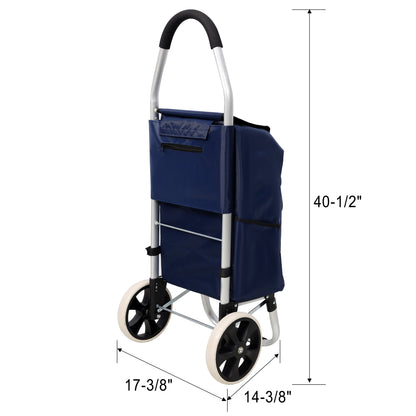 NIGSQJB Ultra-Lightweight Foldable Shopping Cart 42L Large Capacity