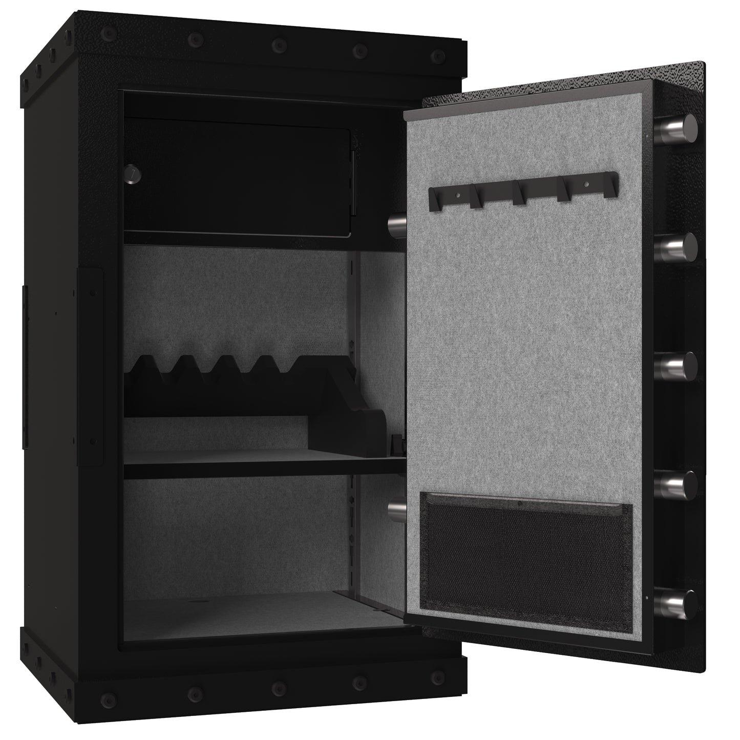 NIGSQJB 3 Unlock Way Safe Storage Cabinet, 28.3x16.5x14.9″ Steel Safe Box Storage Locker for Home, Office, School, Black