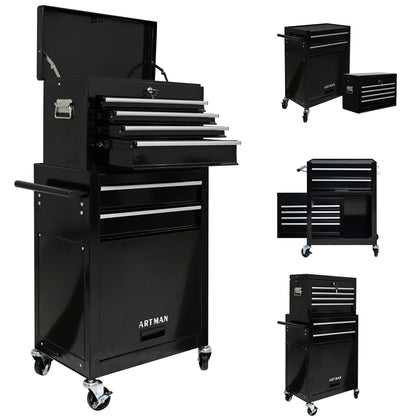 NIGSQJB 42.9"H Rolling Tool Chest w/ 6 Drawers