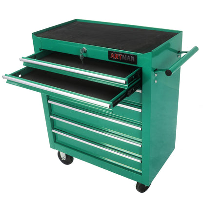 NIGSQJB 29.9"H Multifunctional Tool Chest with 4 Wheels & 7 Drawers