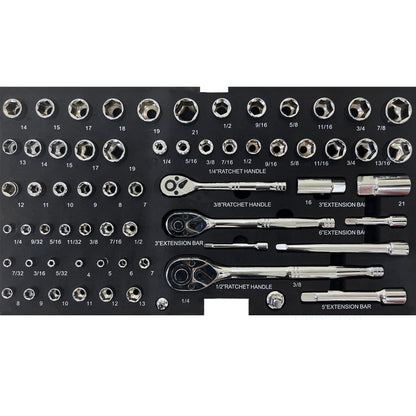 NIGSQJB 439 Pcs Tool Sets with 3 Drawers Tool Box Organizer