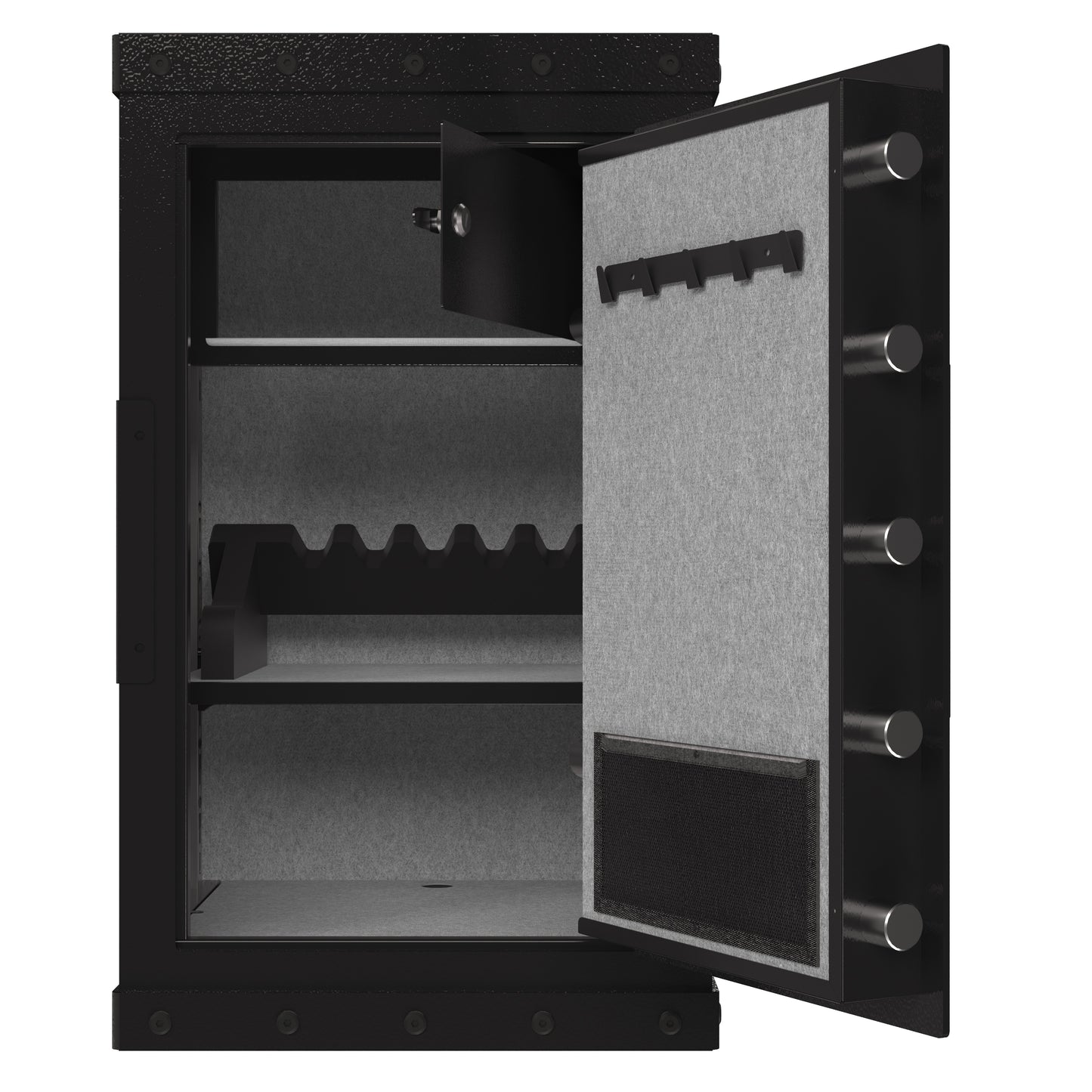 NIGSQJB 3 Unlock Way Safe Storage Cabinet, 28.3x16.5x14.9″ Steel Safe Box Storage Locker for Home, Office, School, Black