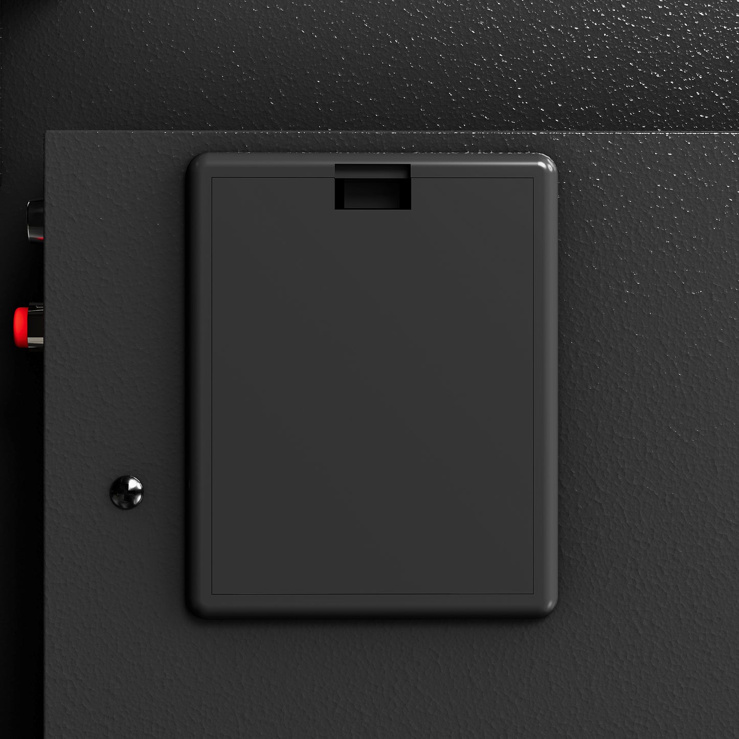 NIGSQJB 1.69 Cubic Feet Storage Cabinet, Steel Safe Box with Drawer & Fingerprint Biometric & 3 Unlock Way, Upgrade Silent & Anti-Theft, LED Light, Safety Box for Home, Office, School, Black