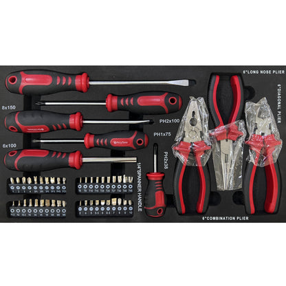 NIGSQJB 439 Pcs Tool Sets with 3 Drawers Tool Box Organizer