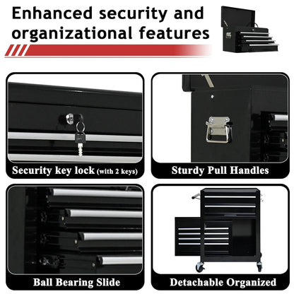 NIGSQJB 42.9"H Rolling Tool Chest w/ 6 Drawers