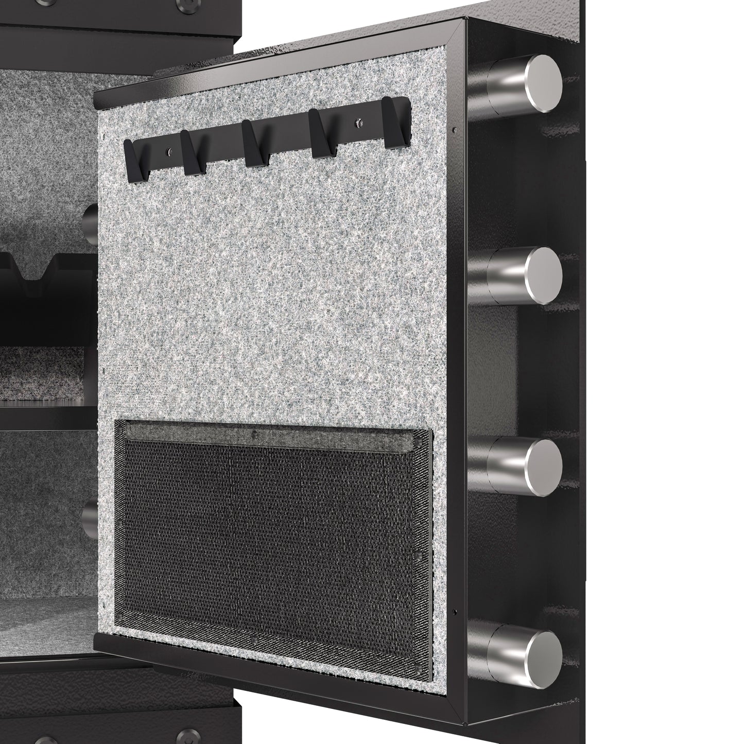 NIGSQJB 3 Unlock Way Safe Storage Cabinet, 20.4x16.5x14.1″ Steel Safe Box Storage Locker for Home, Office, School, Black