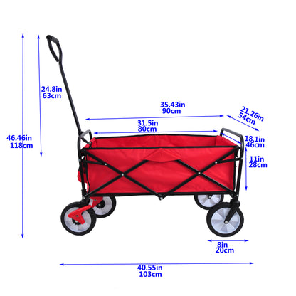 NIGSQJB Folding Shopping Cart with Wheels 150lbs Capacity