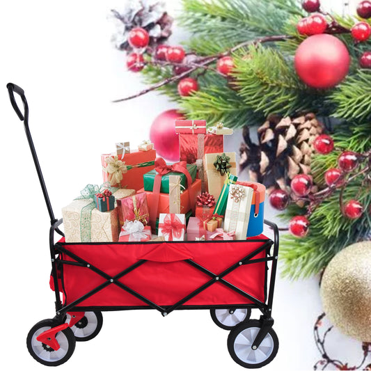 NIGSQJB Folding Shopping Cart with Wheels 150lbs Capacity
