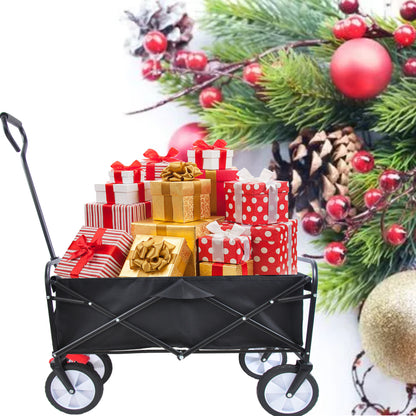 NIGSQJB Folding Shopping Cart with Wheels 150lbs Capacity