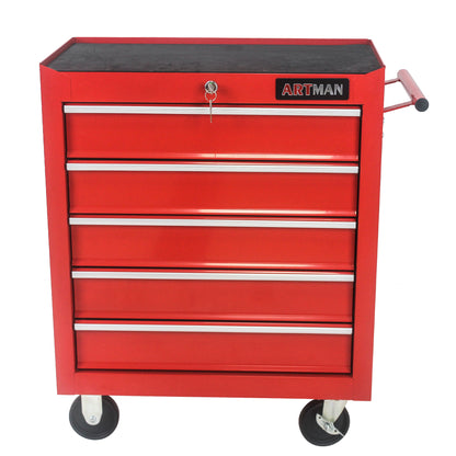 NIGSQJB 29.9"H Rolling Tool Chest Box with 5 Large Drawers