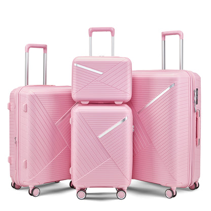 NIGSQJB 4 Piece Luggage Sets (14/20/24/28 in)