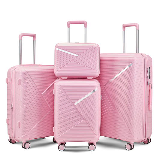 NIGSQJB 4 Piece Luggage Sets (14/20/24/28 in)