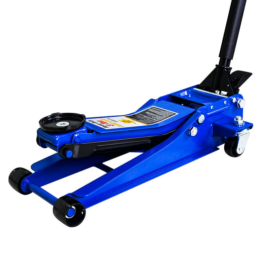 NIGSQJB 3-Ton (6600 lbs) Heavy Duty Horizontal Double Pump Floor Jack with Foot Pedal