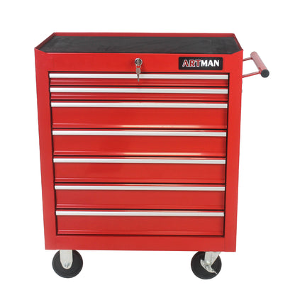 NIGSQJB 29.9"H Rolling Tool Box Cart  with 7 Drawers