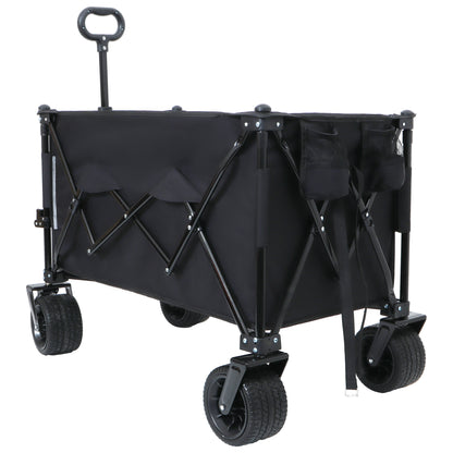 NIGSQJB Foldable Shopping Cart with Heavy-Duty Wheels & 480lbs Load Capacity