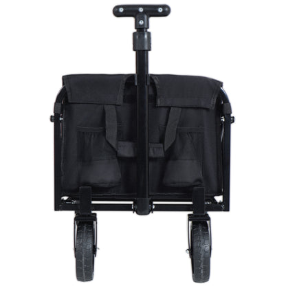 NIGSQJB Expandable Dual-Layer Utility Wagon with 100% Extra Space