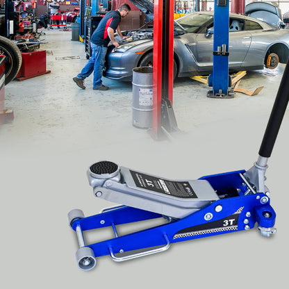 NIGSQJB 3-Ton (6600 lbs) Hydraulic Trolley Floor Jack with Extra Saddle ﻿