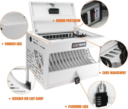 NIGSQJB 16-Unit Charging Cabinet for Laptops & Tablets