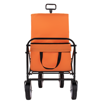 NIGSQJB Extension Collapsible Foldable Shopping Cart for Beach Camping Sports Gardening Fishing