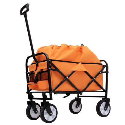 NIGSQJB Extension Collapsible Foldable Shopping Cart for Beach Camping Sports Gardening Fishing