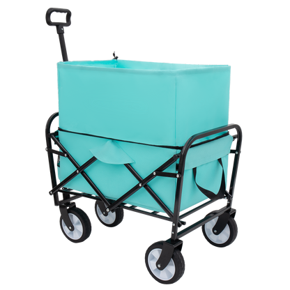 NIGSQJB Heavy Duty Utility Wagon Cart Extension Foldable