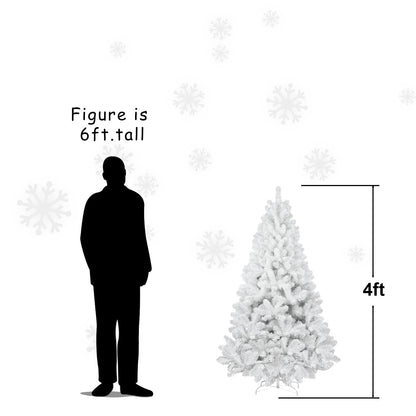NIGSQJB 4-5-6-7-7.5-8-9ft White Christmas Tree with Memory Wire