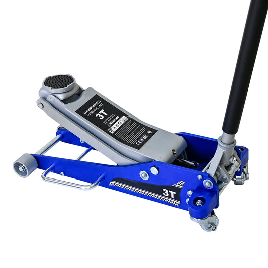 NIGSQJB 3-Ton (6600 lbs) Hydraulic Trolley Floor Jack with Extra Saddle ﻿