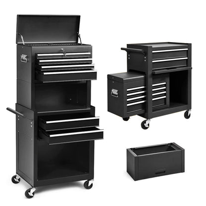﻿ NIGSQJB 3-In-1 52"H Rolling Tool Chest with 6 Drawers