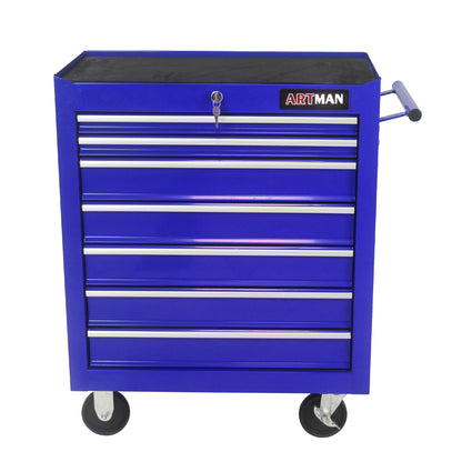 NIGSQJB 29.9"H Rolling Tool Box Cart  with 7 Drawers
