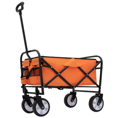 NIGSQJB Extension Collapsible Foldable Shopping Cart for Beach Camping Sports Gardening Fishing