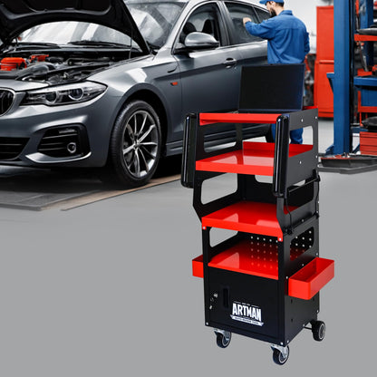 NIGSQJB 4-Tier Multifunctional Tool Chest Cart on Wheels