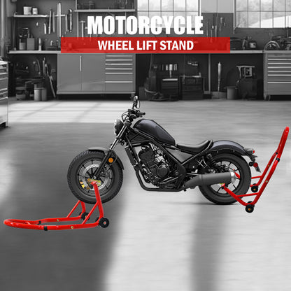 NIGSQJB 440Lbs Motorcycle Stands Front Rear Wheels Lift Combo with U+L Adjustable Swingarm Spool